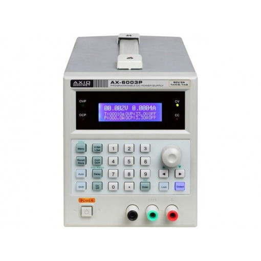 AX-6003P; Power supply: programmable laboratory; Channels: 1; 0÷60VDC; 1mV; AXIOMET AX-6003P; Power supply: programmable laboratory; Channels: 1; 0÷60VDC; 1mV; AXIOMET