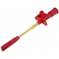 AX-CP-04-R; Clip-on probe; with puncturing point; 10A; red; 4mm; AXIOMET