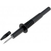 AX-CP-05-B; Test probe; 10A; black; Tip diameter: 2mm; Socket size: 4mm; AXIOMET