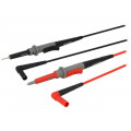 AX-TLS-007S; Set of test leads; Inom: 10A; Len: 1m; red and black; AXIOMET