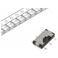 AYZ0202AGRLC; Switch: slide; Pos: 2; DPDT; 0.1A/12VDC; ON-ON; Mounting: SMT; 100MΩ; C&K