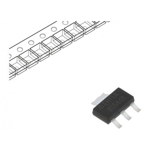 AZ1117H-ADJTRE1; IC: voltage regulator; LDO,linear,adjustable; 1.25÷15V; 1A; SMD; DIODES INCORPORATED AZ1117H-ADJTRE1; IC: voltage regulator; LDO,linear,adjustable; 1.25÷15V; 1A; SMD; DIODES INCORPORATED
