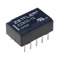 AZ850-12; Relay: electromagnetic; DPDT; Ucoil: 12VDC; 0.5A/125VAC; 1A/30VDC; ZETTLER