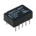 AZ850P1-24; Relay: electromagnetic; DPDT; Ucoil: 24VDC; 0.5A/125VAC; 1A/30VDC; ZETTLER