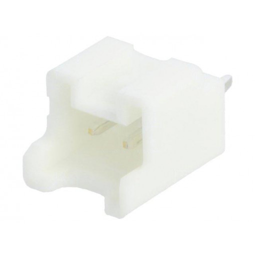 B02B-PASK-1; Socket; wire-board; male; PA; 2mm; PIN: 2; THT; 3A; Locking: latch; JST