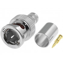 B1121A1-ND3G-8-75; Plug; BNC; male; straight; 75Ω; KX50,KX51,L910-8,RG143,RG212,RG6; AMPHENOL