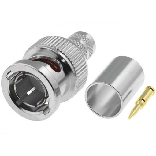 B1121A1-ND3G-8-75; Plug; BNC; male; straight; 75Ω; KX50,KX51,L910-8,RG143,RG212,RG6; AMPHENOL