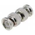 B2071A2-ND3G-50; Coupler; BNC plug,both sides; straight; 50Ω; delrin (POM); AMPHENOL