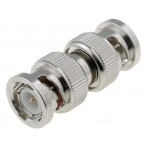 B2071A2-ND3G-50; Coupler; BNC plug,both sides; straight; 50Ω; delrin (POM); AMPHENOL