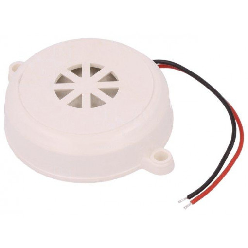 ; Sound transducer: piezo alarm; 12÷24VDC; Colour: white; MPM