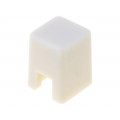B32-1000; Button; square; ivory; 4x4mm; Application: B3F-1,B3F-3,B3FS; OMRON OCB