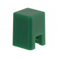 B32-1070; Button; square; green; 4x4mm; Application: B3F-1,B3F-3,B3FS; OMRON OCB