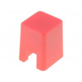 B32-1080; Button; square; red; 4x4mm; Application: B3F-1,B3F-3,B3FS; OMRON OCB