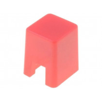 B32-1080; Button; square; red; 4x4mm; Application: B3F-1,B3F-3,B3FS; OMRON OCB