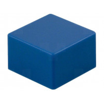 B32-1240; Button; square; blue; 9x9mm; Application: B3F-4,B3F-5,B3W; OMRON OCB
