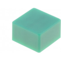 B32-1250; Button; square; green; 9x9mm; Application: B3F-4,B3F-5,B3W; OMRON OCB