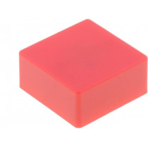 B32-1380; Button; square; red; 12x12mm; Application: B3F-4,B3F-5,B3W; OMRON OCB