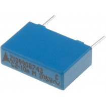 B32921C3103M000; Capacitor: polypropylene; X2; 10nF; 10mm; ±20%; 4x9x13mm; 305VAC; EPCOS