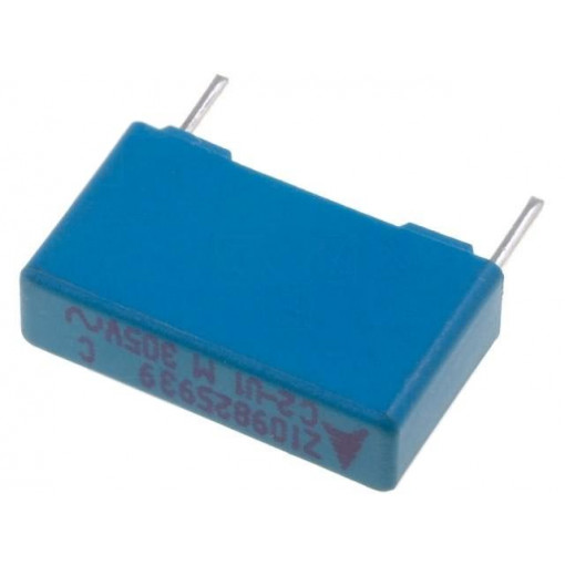 B32922C3104M; Capacitor: polypropylene; X2; 100nF; 15mm; ±20%; 5x10.5x18mm; EPCOS B32922C3104M; Capacitor: polypropylene; X2; 100nF; 15mm; ±20%; 5x10.5x18mm; EPCOS