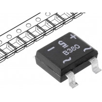 B380S; Single-phase bridge rectifier; Urmax: 800V; If: 0.8A; Ifsm: 40A; LUGUANG ELECTRONIC
