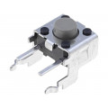 B3F-3122; Microswitch TACT; SPST-NO; Pos: 2; 0.05A/24VDC; THT; none; 1.47N; OMRON OCB