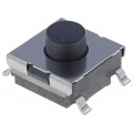 B3FS-1010; Microswitch TACT; SPST-NO; Pos: 2; 0.05A/24VDC; SMT; none; 0.98N; OMRON OCB
