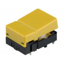 B3J-1300; Switch: keypad; Pos: 2; SPST-NO; 0.05A/24VDC; yellow; THT; 1.27N; OMRON OCB B3J-1300; Switch: keypad; Pos: 2; SPST-NO; 0.05A/24VDC; yellow; THT; 1.27N; OMRON OCB
