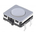 B3W-4000; Microswitch TACT; SPST-NO; Pos: 2; 0.05A/24VDC; THT; none; 1.96N; OMRON OCB