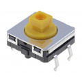 B3W-4055; Microswitch TACT; SPST-NO; Pos: 2; 0.05A/24VDC; THT; none; 3.43N; OMRON OCB