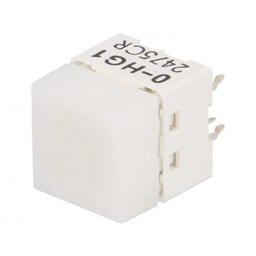 B3W-9000-HG1N; Switch: keypad; Pos: 2; SPST-NO; 0.05A/24VDC; white; LED; green; THT; OMRON OCB