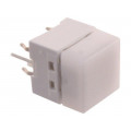 B3W-9000-Y1N; Switch: keypad; Pos: 2; SPST-NO; 0.05A/24VDC; white; LED; yellow; THT; OMRON OCB
