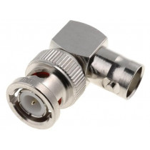 B5072A1-ND3G-50; Coupler; BNC socket,BNC plug; angled 90°; 50Ω; delrin (POM); AMPHENOL