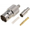 B6121E1-ND3G-6-75; Plug; BNC; female; straight; 75Ω; crimped; for cable; delrin (POM); AMPHENOL