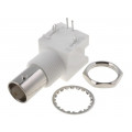 B6252H5-NPP3G-50; Socket; BNC; female; insulated; angled 90°; 50Ω; THT; Vswr: 1.3; AMPHENOL