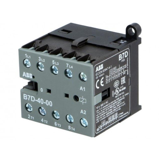 GJL1317201R0001; Contactor: 4-pole; NO x4; 24VDC; 7A; DIN,on panel; B7D; -20÷55°C; ABB