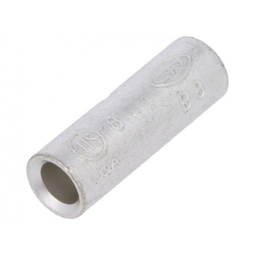 B 8; Butt splice; 6.64÷10.52mm2; crimped; for cable; non-insulated; NICHIFU B 8; Butt splice; 6.64÷10.52mm2; crimped; for cable; non-insulated; NICHIFU