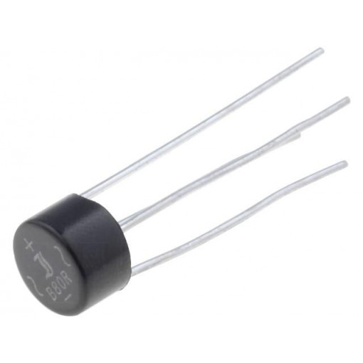 B80R; Single-phase bridge rectifier; Urmax: 160V; If: 2A; Ifsm: 45A; WOG; DIOTEC SEMICONDUCTOR