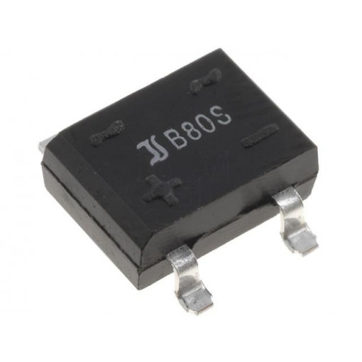 B80S; Single-phase bridge rectifier; Urmax: 160V; If: 0.8A; Ifsm: 40A; LUGUANG ELECTRONIC