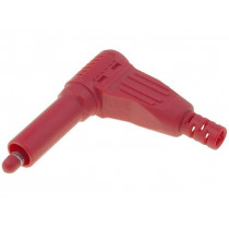 ; Plug; 4mm banana; 32A; red; insulated; 40mm; for cable;  ; Plug; 4mm banana; 32A; red; insulated; 40mm; for cable;