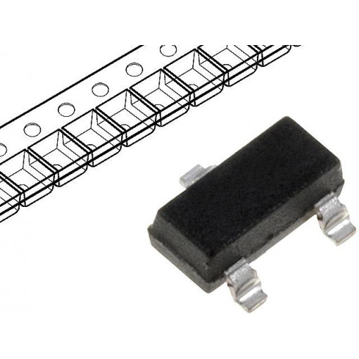 BAR43SFILM; Diode: Schottky switching; SMD; 30V; 0.1A; SOT23; STMicroelectronics