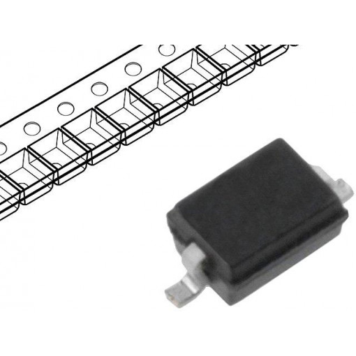 BAR6303WE6327HTSA1; Diode: switching; 50V; 100mA; SOD323; single diode; Ufmax: 1.2V; INFINEON TECHNOLOGIES BAR6303WE6327HTSA1; Diode: switching; 50V; 100mA; SOD323; single diode; Ufmax: 1.2V; INFINEON TECHNOLOGIES