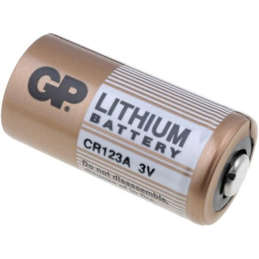 CR123A-U1; Battery: lithium; 3V; CR123A,CR17345; Batt.no: 1; Ø17x34.2mm; GP