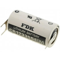 ; Battery: lithium; 3V; 2/3A,2/3R23,CR17335; Ø17x33.5mm; 1800mAh; FDK