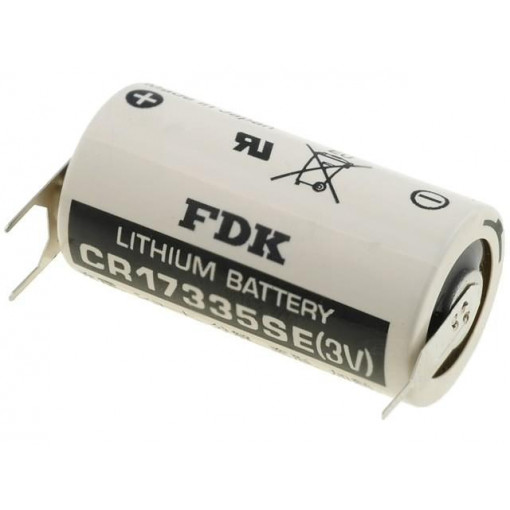 ; Battery: lithium; 3V; 2/3A,2/3R23,CR17335; Ø17x33.5mm; 1800mAh; FDK