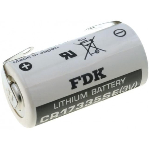 CR17335SE; Battery: lithium; 3V; 2/3A,2/3R23; soldering lugs; Ø17x33.5mm; FDK
