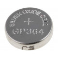 ; Battery: silver; 1.55V; R621,SR60,coin; Batt.no: 1; Ø6.8x2.15mm; GP