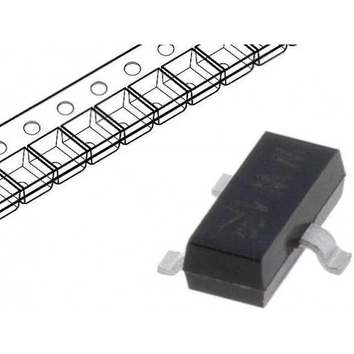 BAT54C; Diode: Schottky rectifying; SMD; 30V; 0.2A; 5ns; SOT23; 290mW; DIOTEC SEMICONDUCTOR