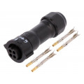 BB-04BFFA-QL8LPP; Connector: circular; female; plug; crimped; PIN: 4; 18AWG÷16AWG; AMPHENOL BB-04BFFA-QL8LPP; Connector: circular; female; plug; crimped; PIN: 4; 18AWG÷16AWG; AMPHENOL