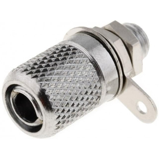 ; Socket; 4mm banana; 10A; 60VDC; L: 25.5mm; Cutout: Ø6.2mm; SCI