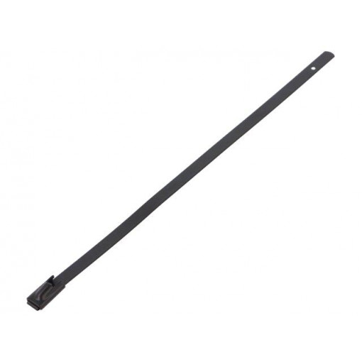 BC44-150; Cable tie; L: 150mm; W: 4.6mm; stainless steel; 445N; Colour: black; RAYCHEM RPG BC44-150; Cable tie; L: 150mm; W: 4.6mm; stainless steel; 445N; Colour: black; RAYCHEM RPG